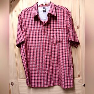 The North Face Red Casual Button Down Shirt Lightweight EUC